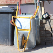 Construction wheelbarrows
